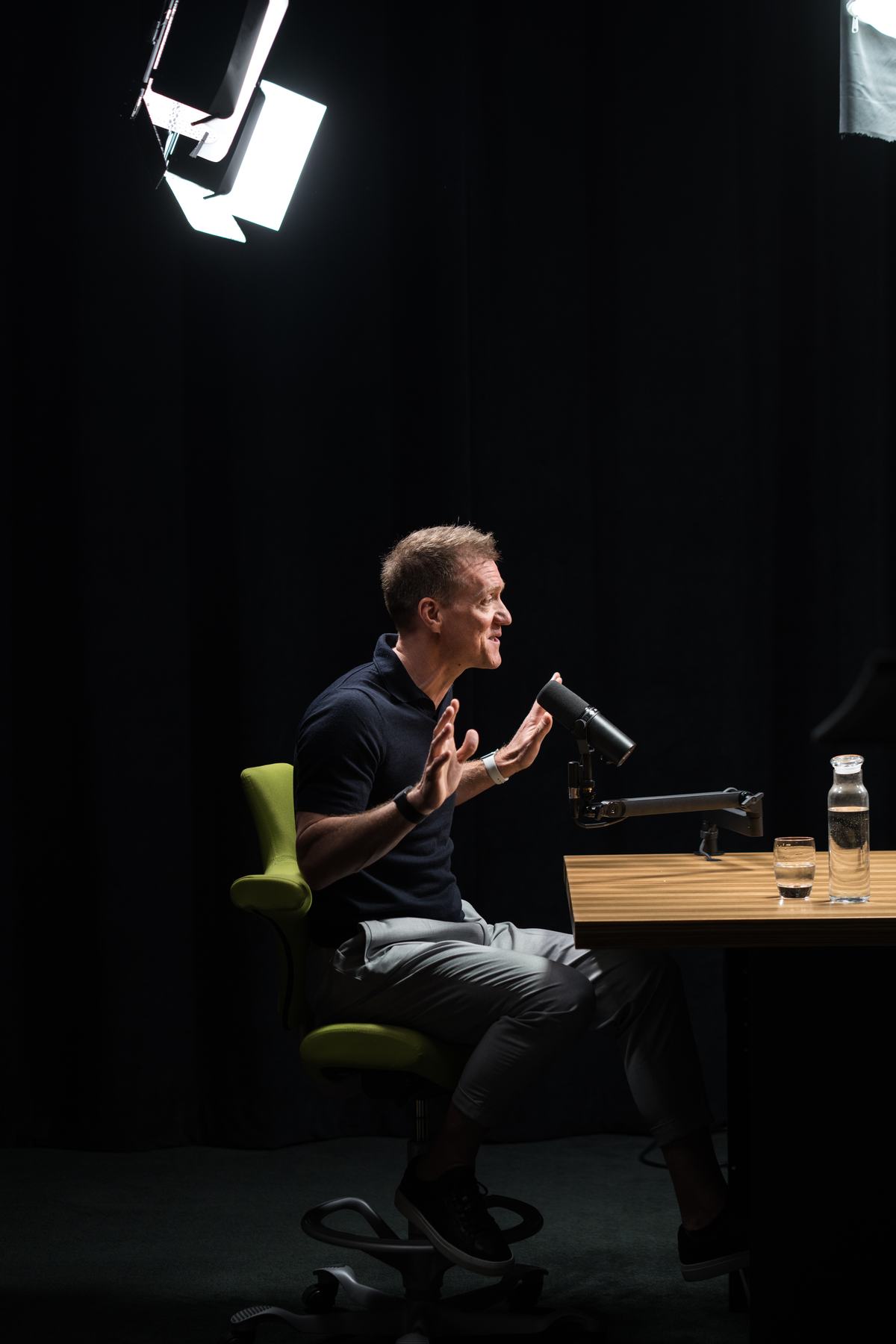 Andy Ramage in the podcast studio
